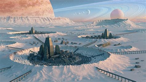 Winter 3d Planets Sky Snow Winter Hd Wallpaper Peakpx