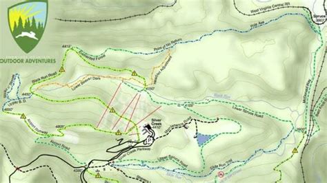 Snowshoe Wv Map Guide To The Various Trail Systems At Snowshoe Mountain