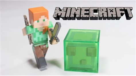 New Minecraft Series 3 Toy Alex And Slime Unboxing игрушки майнкрафт
