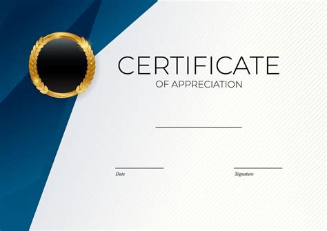 Blank Modern Certificate Background
