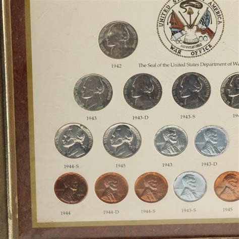 Wartime Coinage Framed Coin Set Ebth