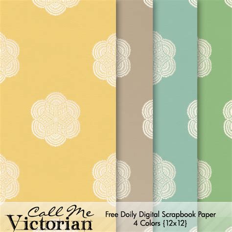 Free Digital Scrapbooking Paper Call Me Victorian