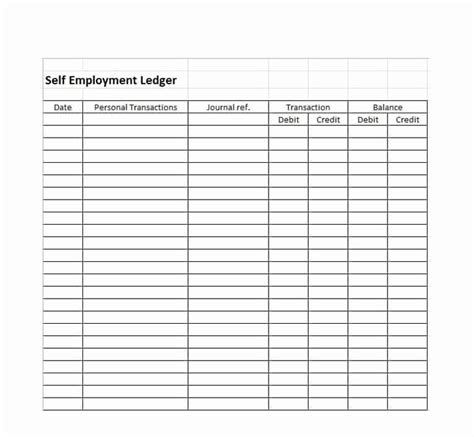 General ledger ms word template | office templates online. Self Employment Income Statement Template in 2020 ...