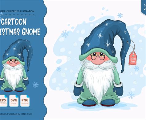Cute Cartoon Gnome Vector 160736