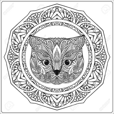 Cat Mandala Coloring Pages At Free Printable