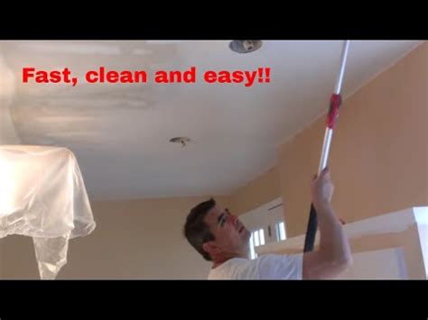 'you can paint stucco ceilings?' was a question a customer asked when we were painting a condo at yonge and eglington in toronto. How to paint interior ceilings after popcorn removal - YouTube
