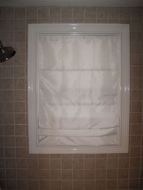 Water Proof Roman Shade For Shower Window Bathroom Windows In Shower