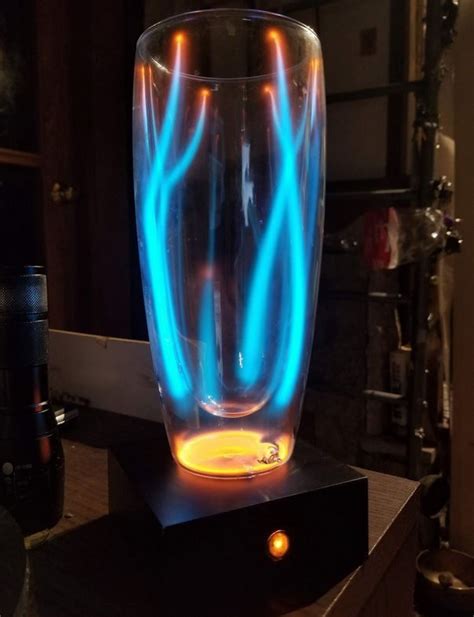 Neon Glass Plasma Lamp Steampunk Lamp Glass Lamp