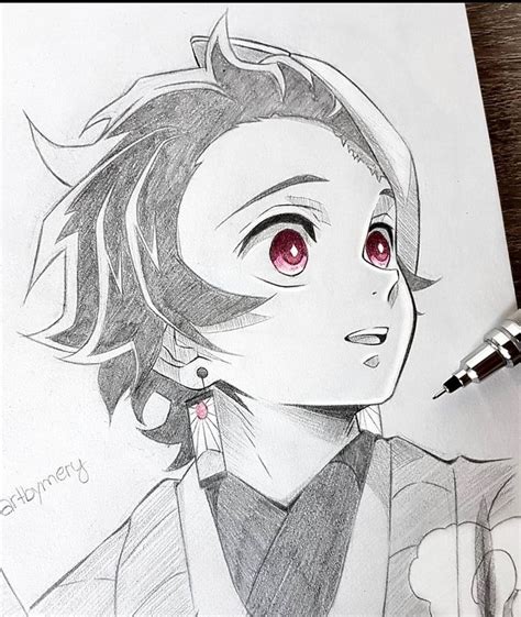 Tanjiro Naruto Sketch Drawing Anime Character Drawing Best Anime