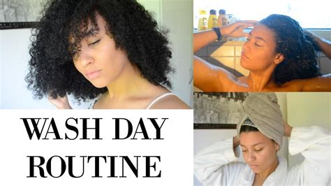 how i wash my natural hair⎢wash day routine youtube
