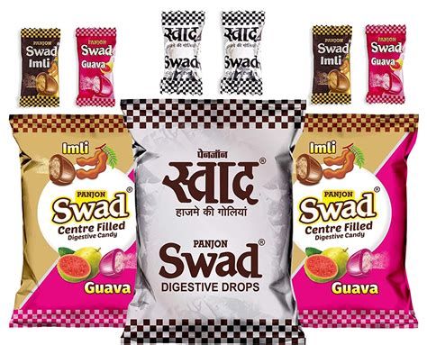 Swad Mixed Toffee 3 Packs Swad Candy Imli And Guava Chocolate 300