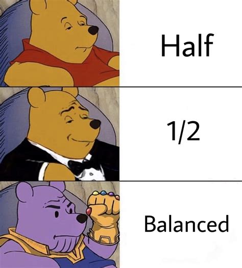 Half 12 Balanced Tuxedo Winnie The Pooh Know Your Meme