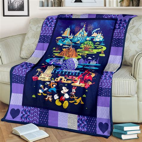 Disney Mickey Mouse Disneyland Fleece Blanket Quilt Disney Etsy