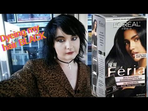 When you rinse for 10 minutes, you rinse for ten whole minutes. DYING MY HAIR BLACK | Feria Black Leather - YouTube