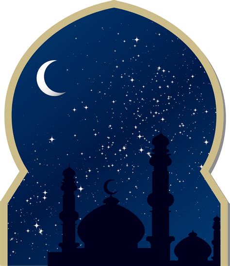 Eid Mubarak Moon Background Download Png Image