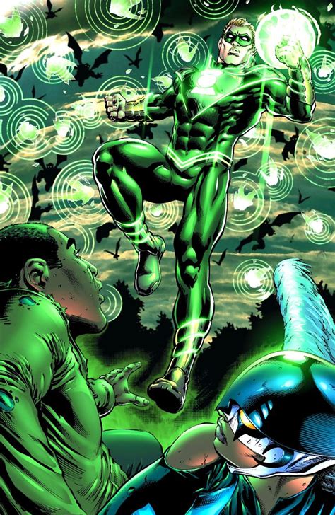 Green Lantern Alan Scott Of Earth 2 Val Zod And Hawkgirl
