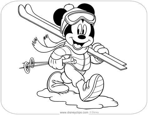 Savesave winter coloring book.pdf for later. Mickey Mouse Winter Coloring Pages | Disneyclips.com