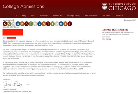 Uchicago Decision Letters Ivyhub