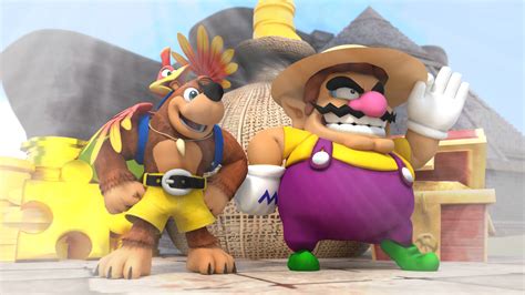 3d Render Banjo And Kazooie With Wario By Megamario2001 On Deviantart