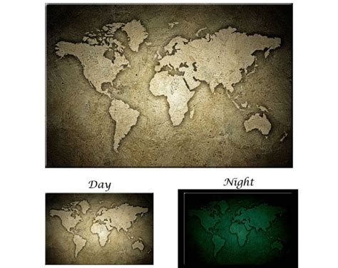 Glow In The Dark Canvas Wall Art Stone Texture Sepia