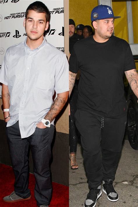 rob kardashian before and after inside blac chyna s ex s weight loss and gain ok magazine
