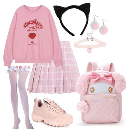 Kawaii Strawberry Milk Outfit Shoplook Gamer Girl Outfit Cutie