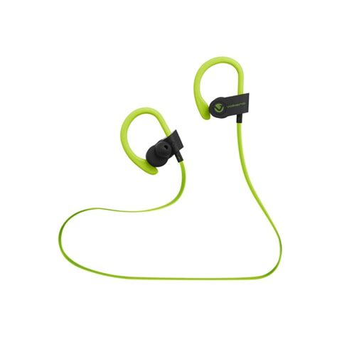 Volkano Race Bluetooth Sports Earphones Black Green Technomobi