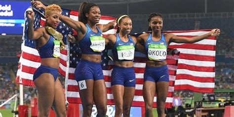 rio olympics usa men women both win gold in 4x400 meter relays