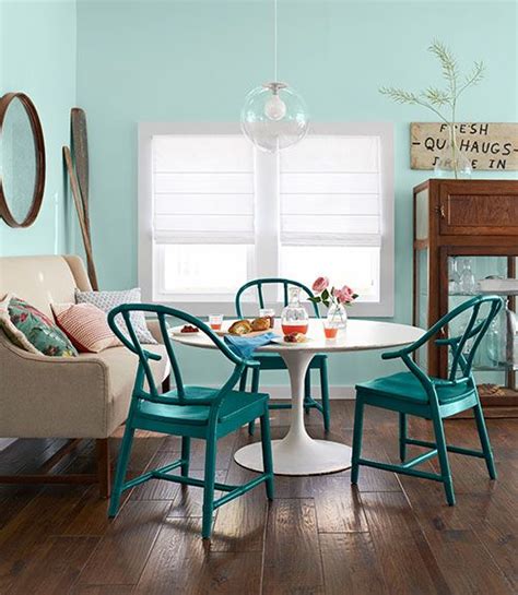 Dining chairs from matt blatt. Teal Painted Dining Chair - Interiors By Color