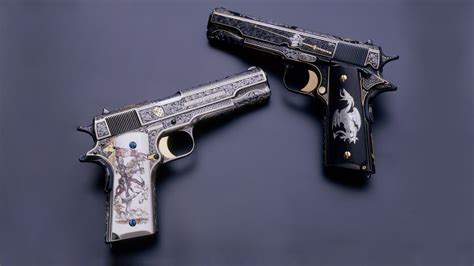 Wallpaper M1911 Guns Engraving Weapon 1920x1080 Full Hd Picture Image