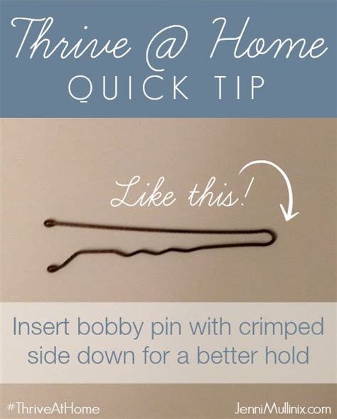 How To Properly Use A Bobby Pin Jenni Mullinix Bobby Pins Thrive Proper