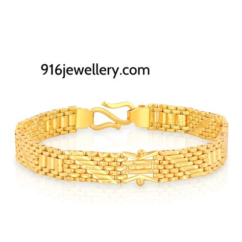 The size of the leather bracelet will be made at your discretion. Gold bracelets for men designs | SUDHAKAR GOLD WORKS