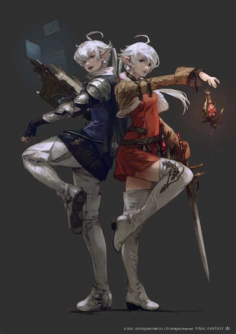 Red Mage Alisaie Leveilleur Alphinaud Leveilleur And Arcanist Final Fantasy And 1 More