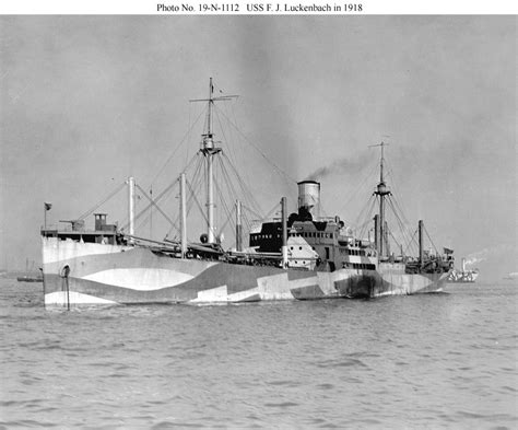 Usn Ships Uss Fj Luckenbach Id 2160 1918 1919