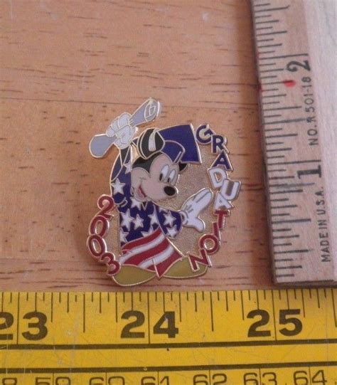Mickey Mouse 2003 Graduation American Flag Disney Pin Ebay Disney