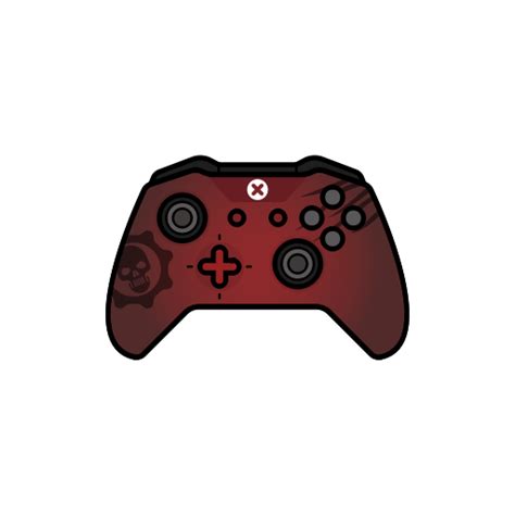 Controller Gamer Gear Red Xbox One Icon