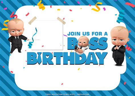 Boss Baby Printable Birthday Backdrop Banner Birthday Poster Baby Photo