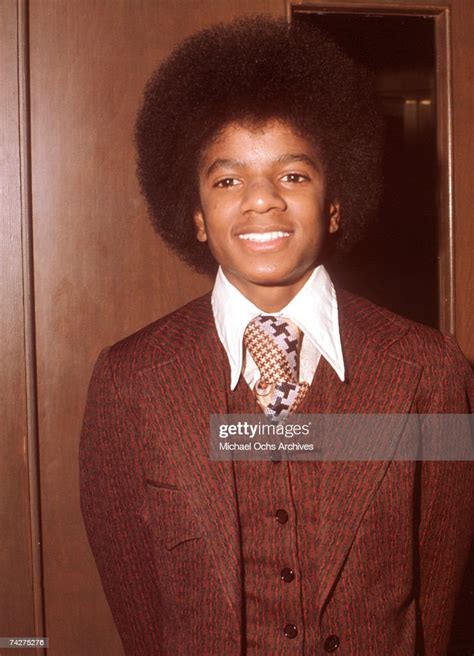 Pop Singer Michael Jackson Of The Randb Quintet Jackson 5 Poses For A