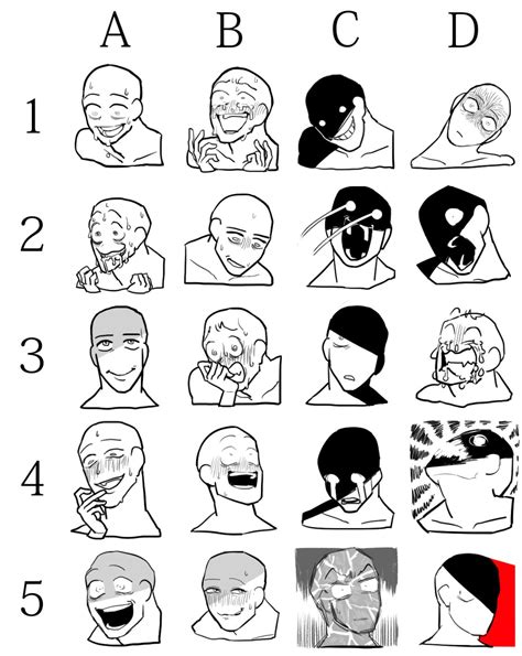 夏み缶 on Twitter Drawing expressions Facial expressions drawing