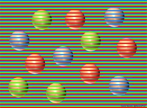 All The Balls In This Optical Illusion Are Actually The Same Colour But