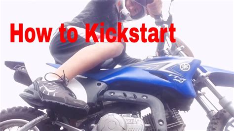 How To Kick Start A 110 Tt R Motocross Dirt Bike Youtube