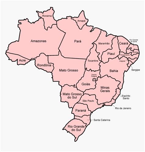 Blank Map Of Brazil States Images