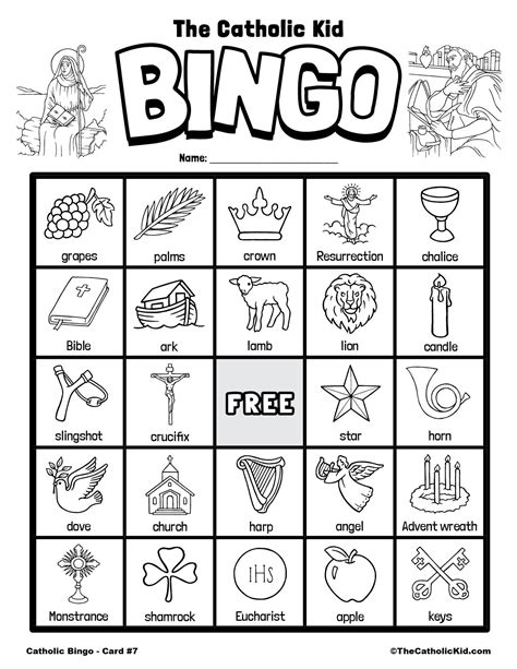 Free Printable Catholic Bingo Cards