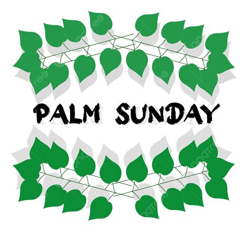 Palm Sunday Vector Design Images Palm Sunday With Beautiful Green