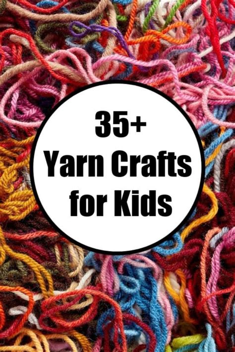 35 Yarn Crafts For Kids Of All Ages Happy Hooligans