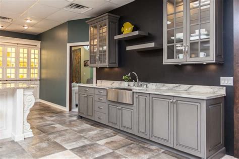 Grey Kitchen In Fairfield Iowa By The Jc Huffman Cabinetry Company