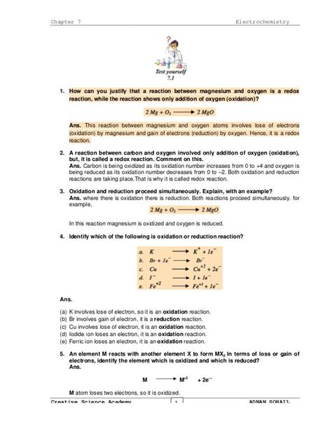 Chemistry Form 4 Chapter 7 Exercise And Answers Exercise Poster
