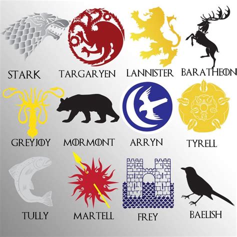 Game Of Thrones Inspired House Sigil Decal Choose Your House 400