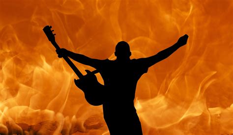 Brings The Fire On Stage With His Guitar 4k Wallpaper