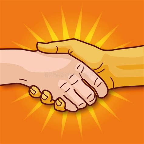 Shaking Hands And Cooperation Stock Vector Illustration Of